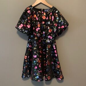 Girls Truly Me black and floral dress. Size 8